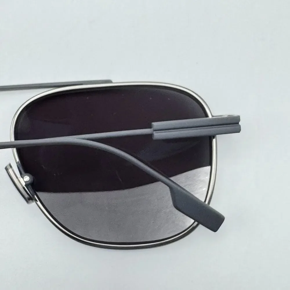 Ermenegildo Zegna Sunglasses EZ0291 91A Matte Blue Pilot Frame Gray Lens 57mm